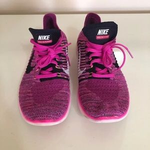 NIKE Free RN Flyknit Sneakers Pink 9